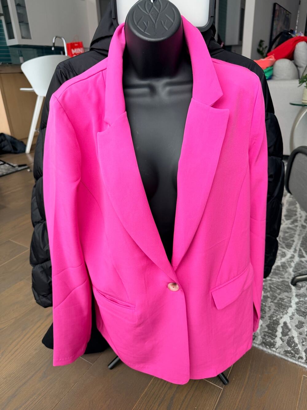 NEW LUSH BLASER JACKET PINK MEDIUM